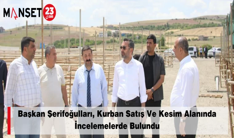 Başkan Şerifoğulları, Kurban Satış Ve Kesim Alanında İncelemelerde Bulundu