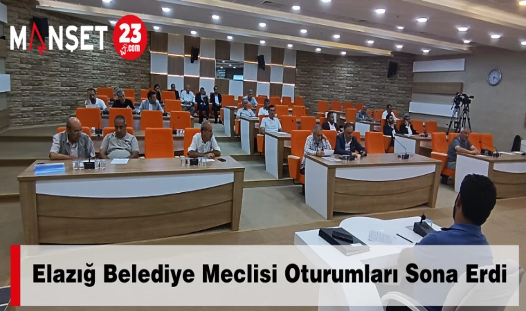 Elazığ Belediye Meclisi Oturumları Sona Erdi