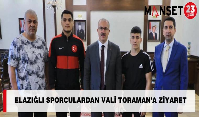 Elazığlı Sporculardan Vali Toraman’a Ziyaret