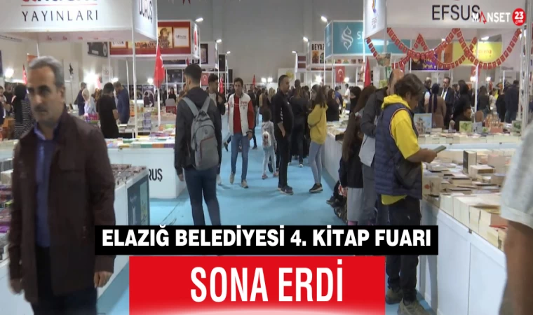 Elazığ Belediyesi 4. Kitap Fuarı Sona Erdi