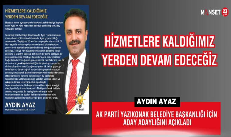Hizmetlere Kaldığımız Yerden Devam Edeceğiz