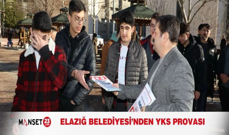 ELAZIĞ BELEDİYESİ’NDEN YKS PROVASI
