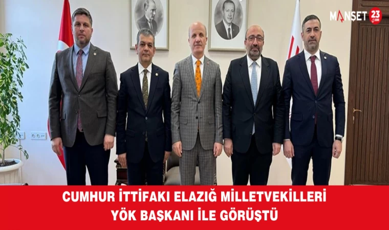 Cumhur İttifakı Elazığ Milletvekilleri YÖK Başkanı İle Görüştü