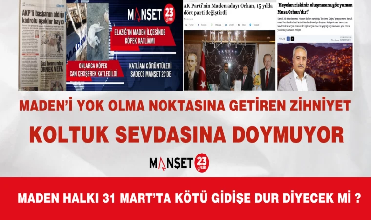 MADEN’İ YOK OLMA NOKTASINA GETİREN ZİHNİYET, KOLTUK SEVDASINA DOYMUYOR