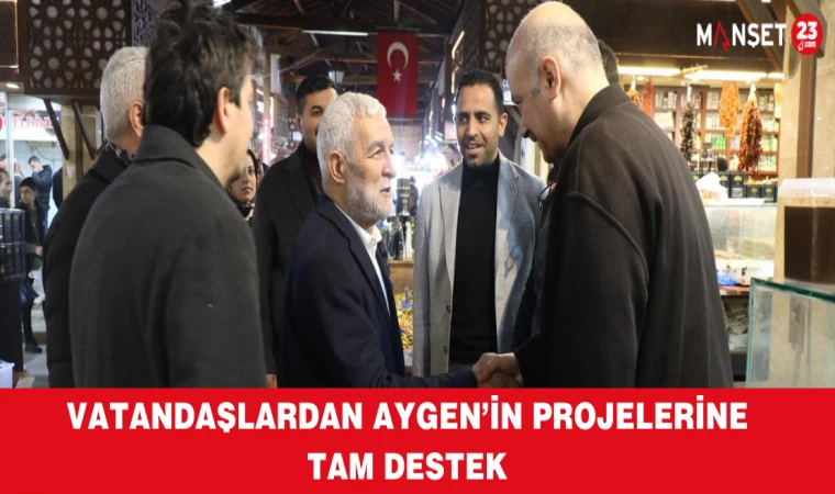VATANDAŞLARDAN AYGEN’İN PROJELERİNE TAM DESTEK
