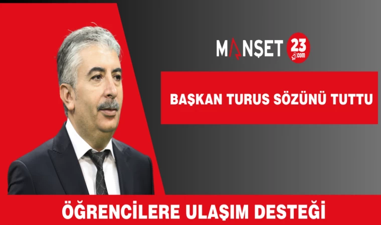 Başkan Turus’tan Öğrencilere Ulaşım Desteği