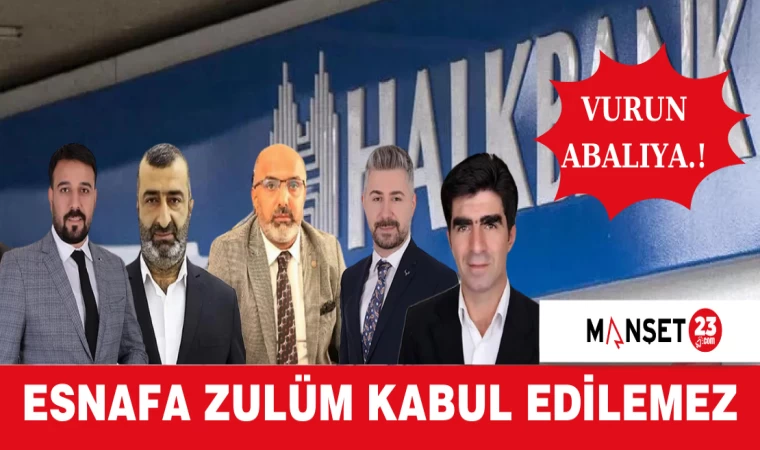 ESNAFA ZULÜM KABUL EDİLEMEZ