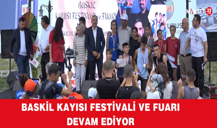 Baskil Kayısı Festivali ve Fuarı Devam Ediyor