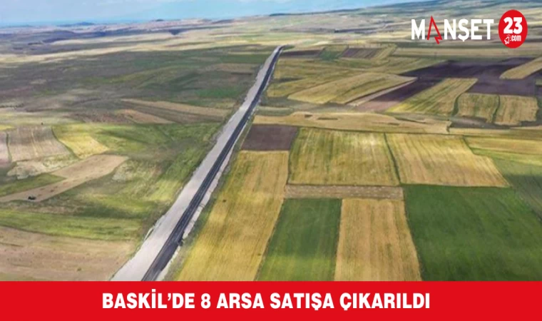 Baskil’de 8 Arsa Satışa Çıkarıldı