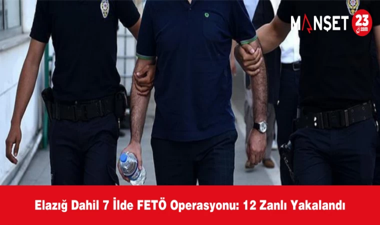 Elazığ Dahil 7 İlde FETÖ Operasyonu: 12 Zanlı Yakalandı