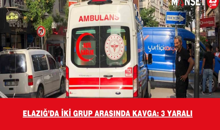 Elazığ’da iki grup arasında kavga: 3 yaralı