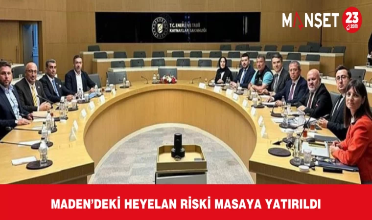Maden’deki Heyelan Riski Masaya Yatırıldı
