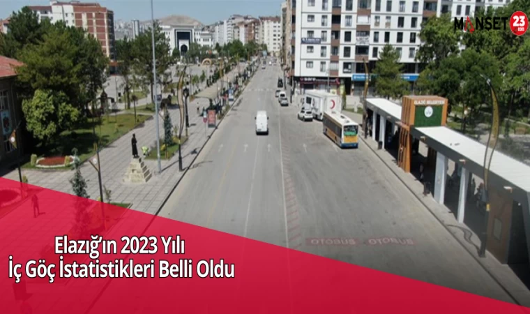 Elazığ’ın 2023 Yılı İç Göç İstatistikleri Belli Oldu