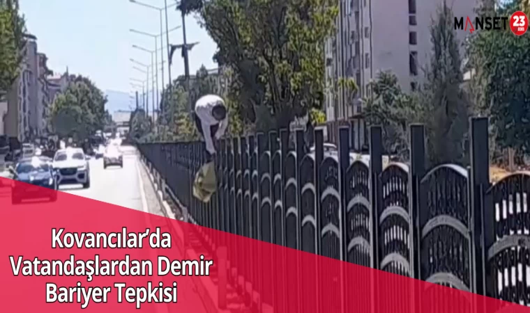 Kovancılar’da Vatandaşlardan Demir Bariyer Tepkisi