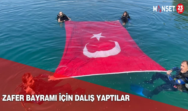 Zafer Bayramı İçin Dalış Yaptılar