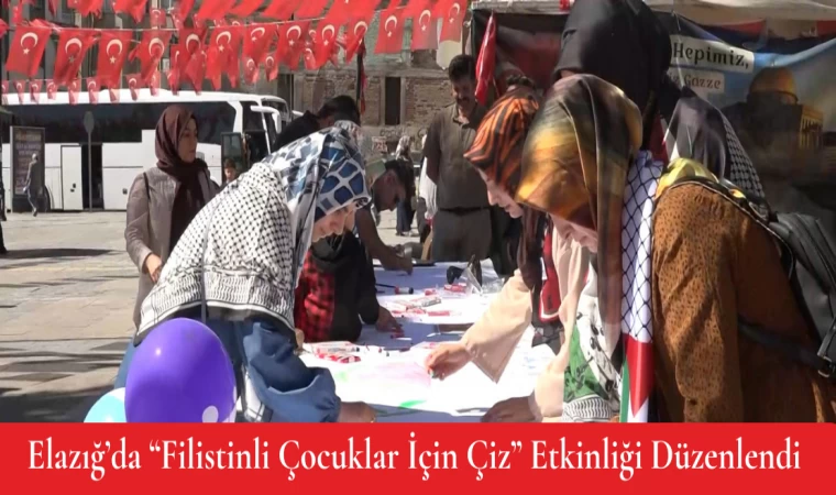 Elazığ’da “Filistinli Çocuklar İçin Çiz” Etkinliği Düzenlendi