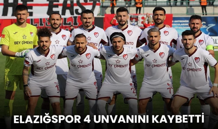 Elazığspor 4 Unvanını Kaybetti