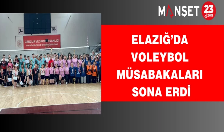 Elazığ’da voleybol müsabakaları sona erdi