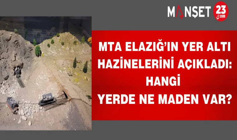 MTA Elazığ’ın yer altı hazinelerini açıkladı: Hangi yerde ne maden var?