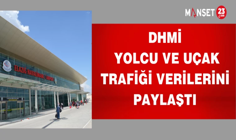 DHMİ YOLCU VE UÇAK TRAFİĞİ VERİLERİNİ PAYLAŞTI