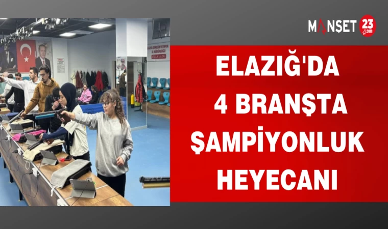 ELAZIĞ'DA 4 BRANŞTA ŞAMPİYONLUK HEYECANI