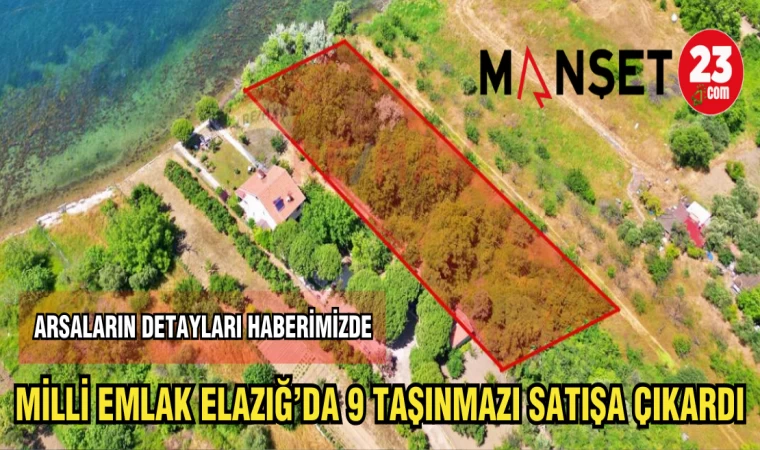 MİLLİ EMLAK ELAZIĞ'DA 9 TAŞINMAZI SATIŞA ÇIKARDI