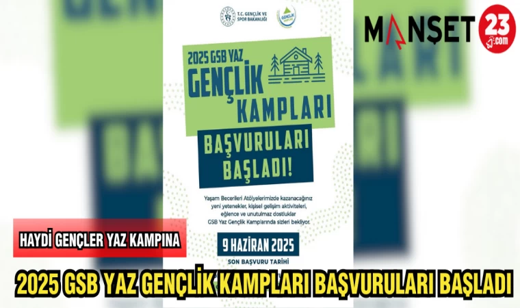 2025 GSB YAZ GENÇLİK KAMPLARI BAŞVURULARI BAŞLADI