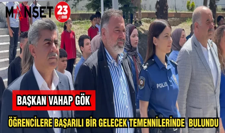 BAŞKAN VAHAP GÖK ÖĞRENCİLERE BAŞARILI BİR GELECEK TEMENNİLERİNDE BULUNDU