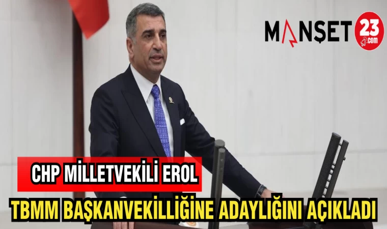 CHP MİLLETVEKİLİ EROL TBMM BAŞKANVEKİLLİĞİNE ADAYLIĞINI AÇIKLADI