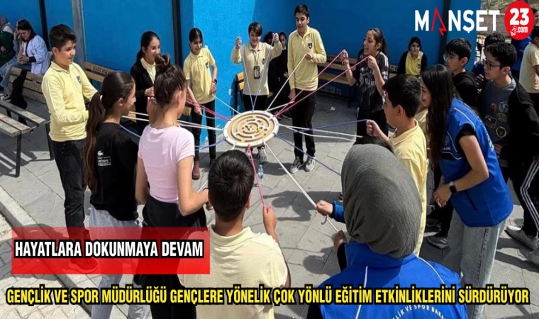 GENÇLİK VE SPOR MÜDÜRLÜĞÜ GENÇLERE YÖNELİK ÇOK YÖNLÜ EĞİTİM ETKİNLİKLERİNİ SÜRDÜRÜYOR