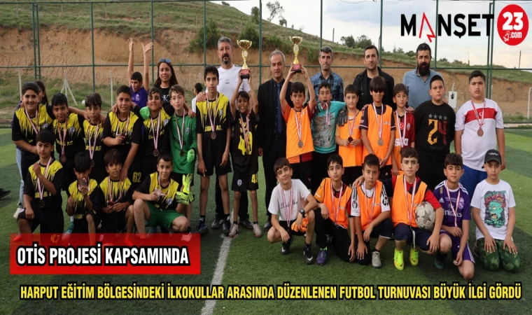 HARPUT EĞİTİM BÖLGESİNDEKİ İLKOKULLAR ARASINDA DÜZENLENEN FUTBOL TURNUVASI BÜYÜK İLGİ GÖRDÜ