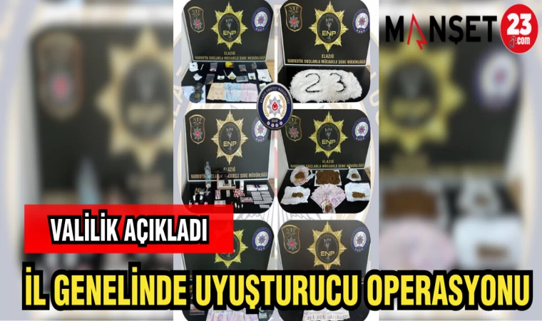 İL GENELİNDE UYUŞTURUCU OPERASYONU