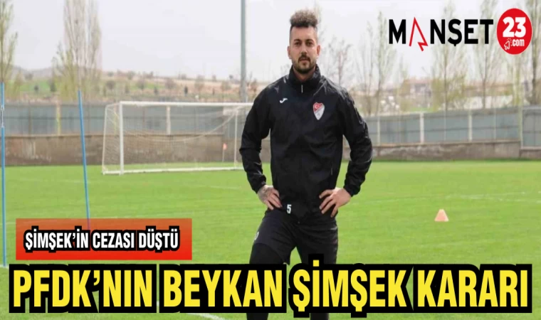 PFDK'NIN BEYKAN ŞİMŞEK KARARI