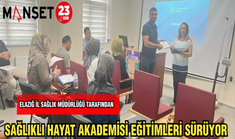 SAĞLIKLI HAYAT AKADEMİSİ EĞİTİMLERİ SÜRÜYOR