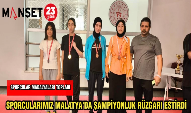 SPORCULARIMIZ MALATYA'DA ŞAMPİYONLUK RÜZGARI ESTİRDİ