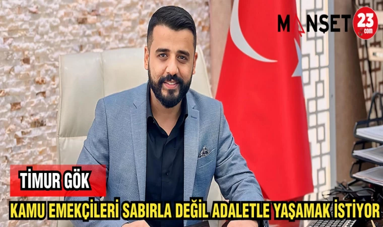 TİMUR GÖK: KAMU EMEKÇİLERİ SABIRLA DEĞİL ADALETLE YAŞAMAK İSTİYOR