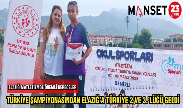 TÜRKİYE ŞAMPİYONASINDAN ELAZIĞ'A TÜRKİYE 2 VE 3.'LÜĞÜ GELDİ