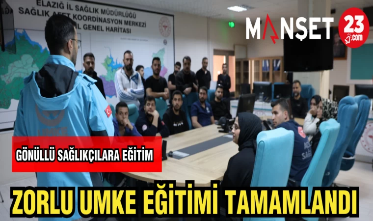 ZORLU UMKE EĞİTİMİ TAMAMLANDI