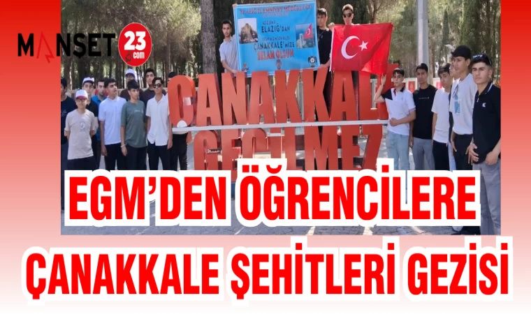 EGM'DEN ÖĞRENCİLERE ÇANAKKALE ŞEHİTLERİ GEZİSİ