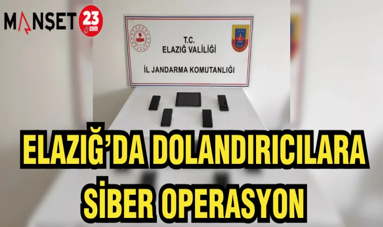 ELAZIĞ'DA DOLANDIRICILARA SİBER OPERASYON
