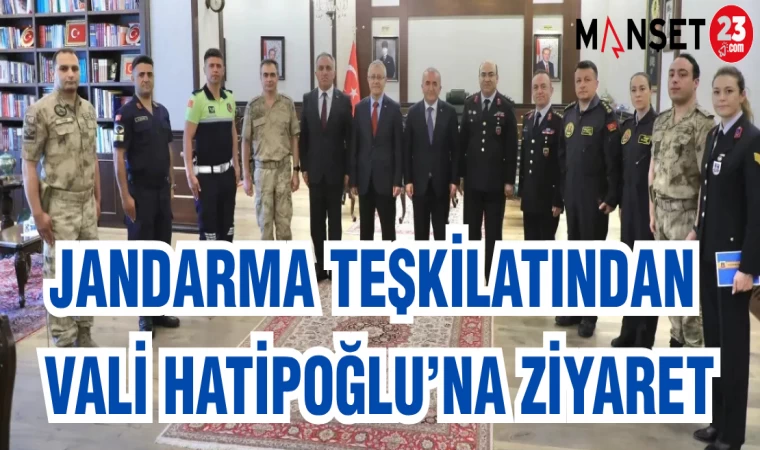 JANDARMA TEŞKİLATINDAN VALİ HATİPOLU'NA ZİYARET