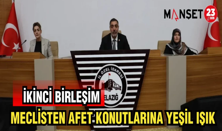 MECLİSTEN AFET KONUTLARINA YEŞİL IŞIK