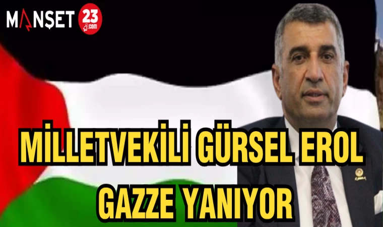 MİLLETVEKİLİ GÜRSEL EROL: GAZZE YANIYOR