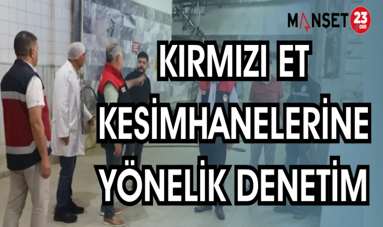 KIRMIZI ET KESİMHANELERİNE YÖNELİK DENETİM