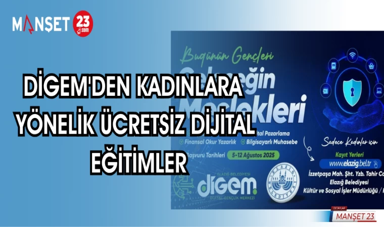 DİGEM’den Kadınlara Yönelik Ücretsiz Dijital Eğitimler