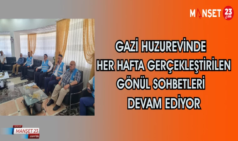 Gazi Huzurevinde her hafta gerçekleştirilen gönül sohbetleri devam ediyor