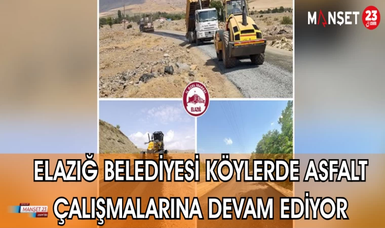 İL ÖZEL İDARE KÖYLERDE ASFALT ÇALIŞMALARINA DEVAM EDİYOR