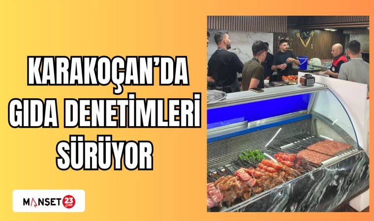 KARAKOÇAN'DA GIDA DENETİMLERİ SÜRÜYOR