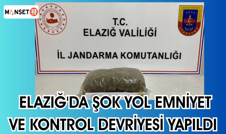 Elazığ'da Şok Yol Emniyet ve Kontrol devriyesi yapıldı