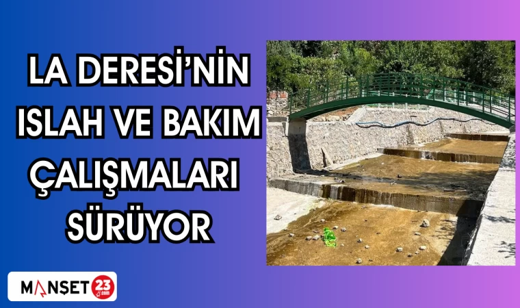 La Deresi’nin ıslah ve bakım çalışmaları sürüyor